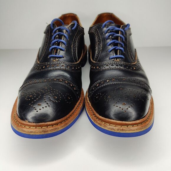 Allen Edmonds "Strandmok" Cap-Toe Oxfords Mens 10 1/2 B Made in USA - Picture 5 of 8